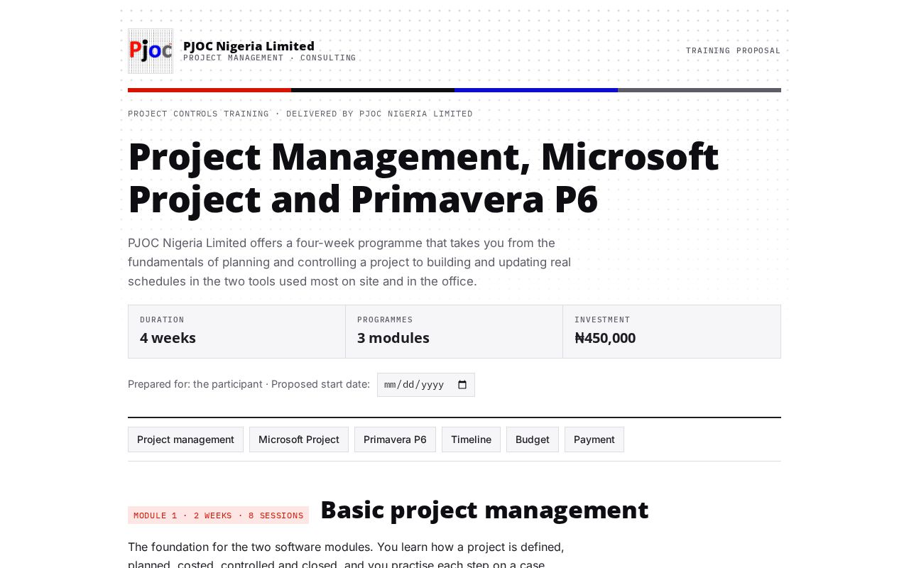 Preview of Pm Training Proposal