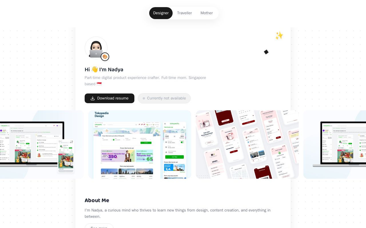 Preview of Tripersona Website