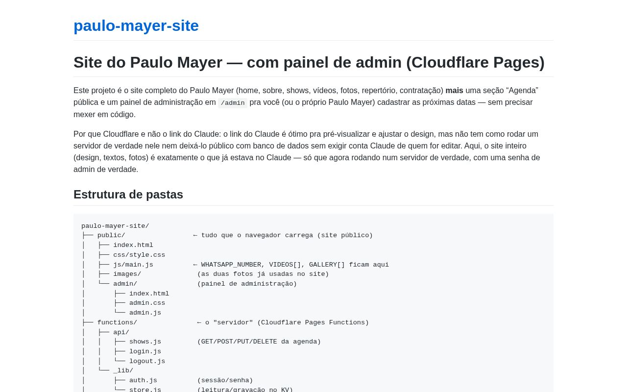 Preview of Paulo Mayer Site
