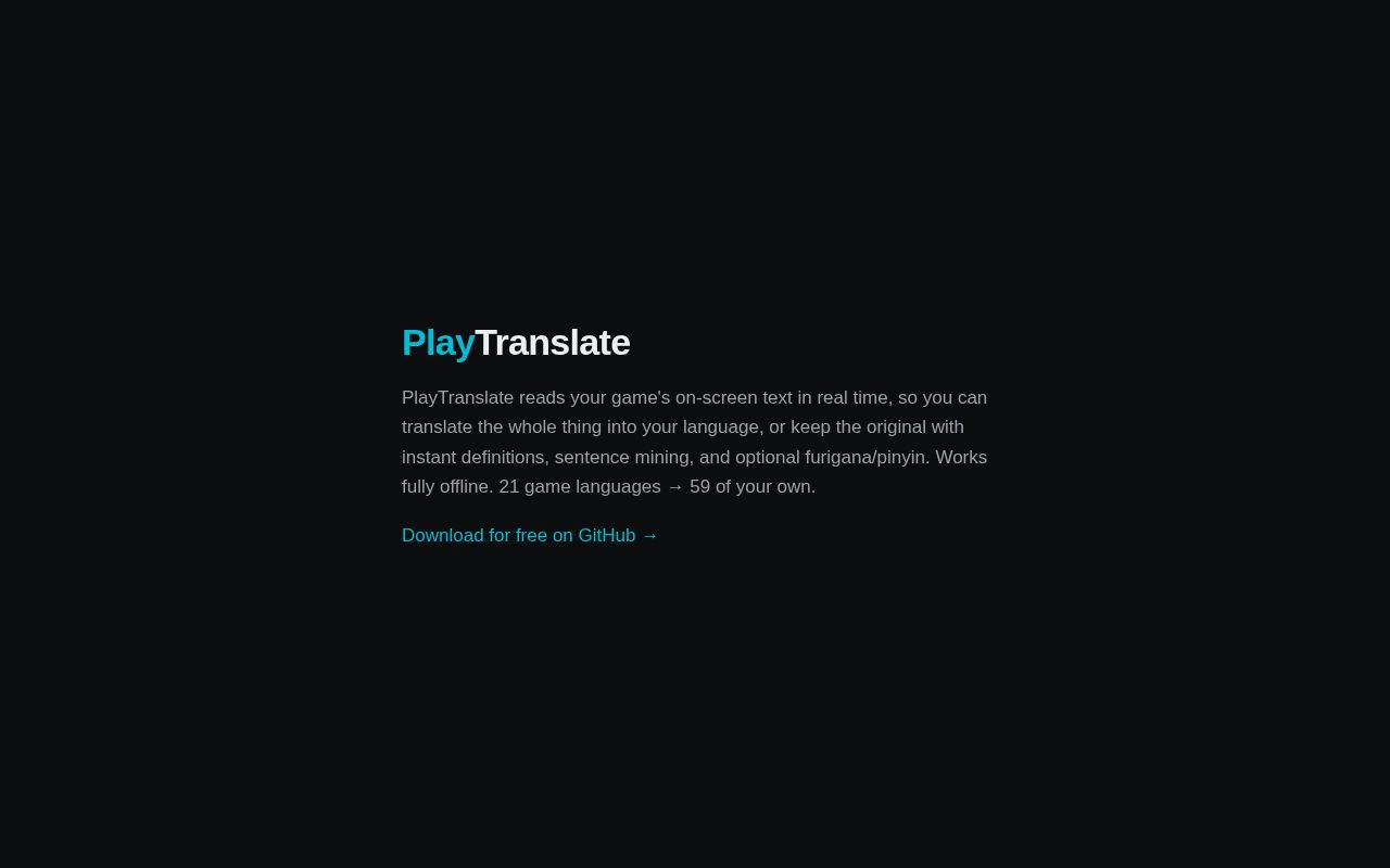 Preview of Playtranslate