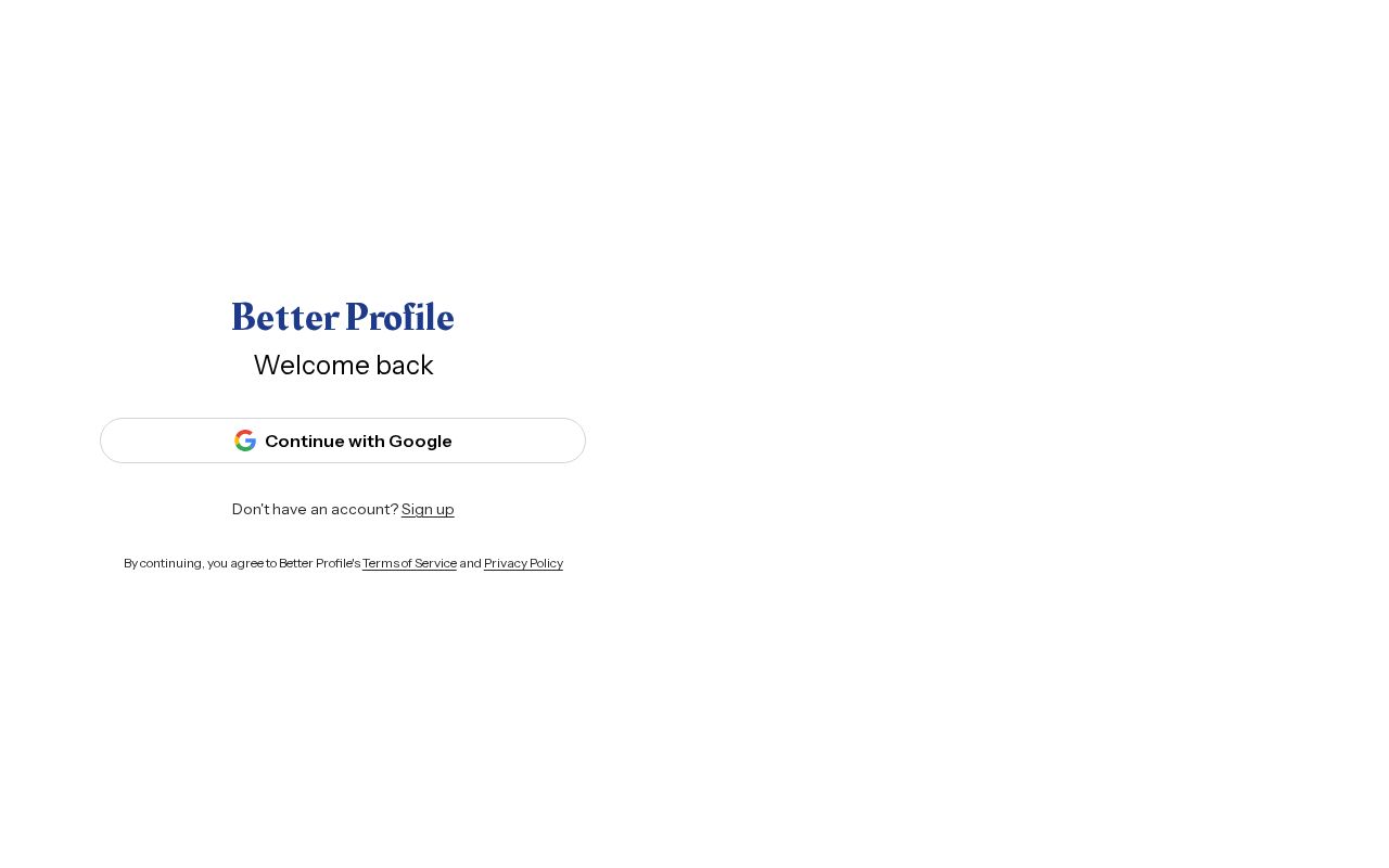Preview of Better Profile