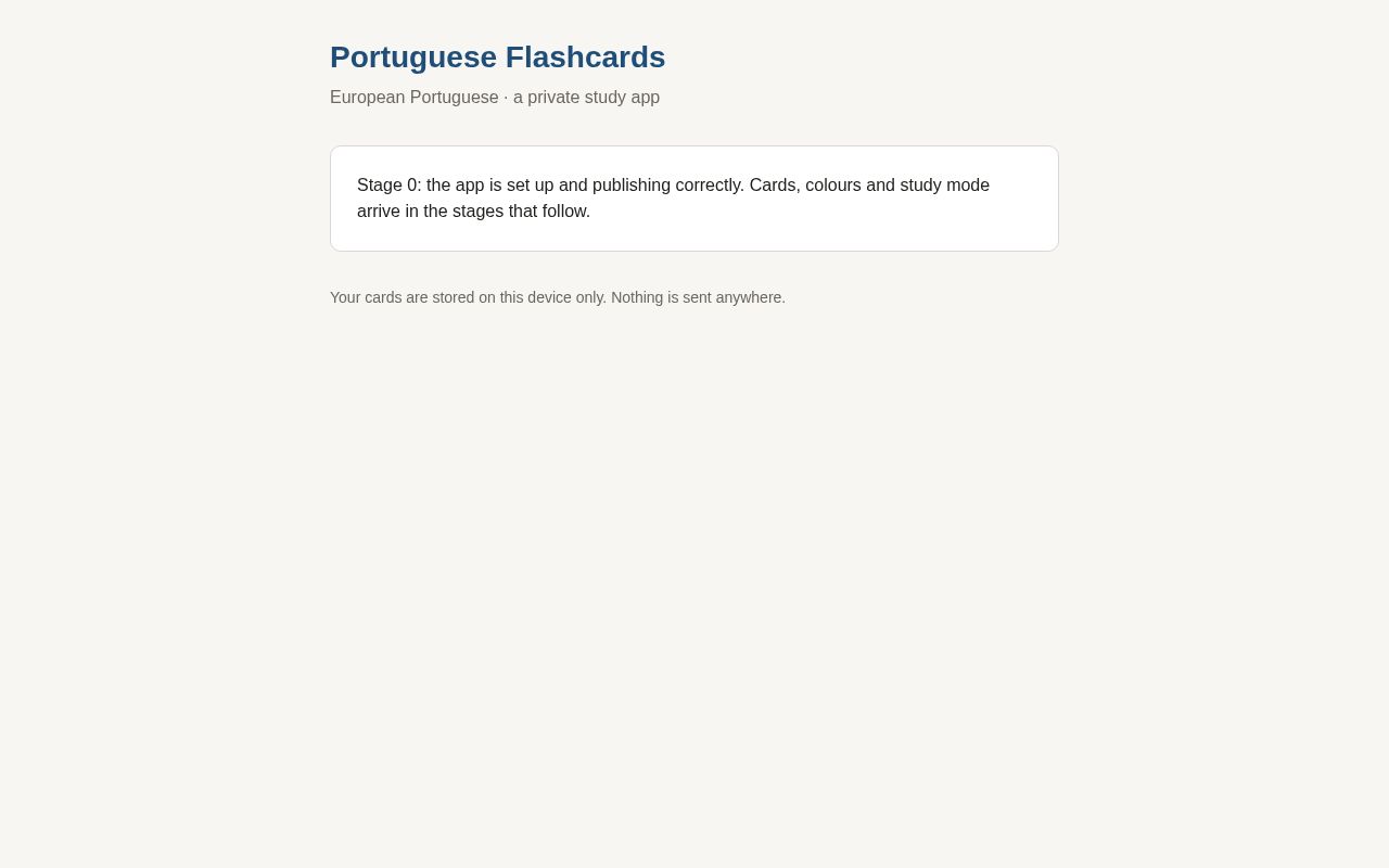 Preview of Flash Cards App