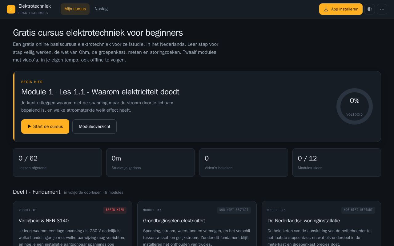 Preview of Cursus Elektrotechniek