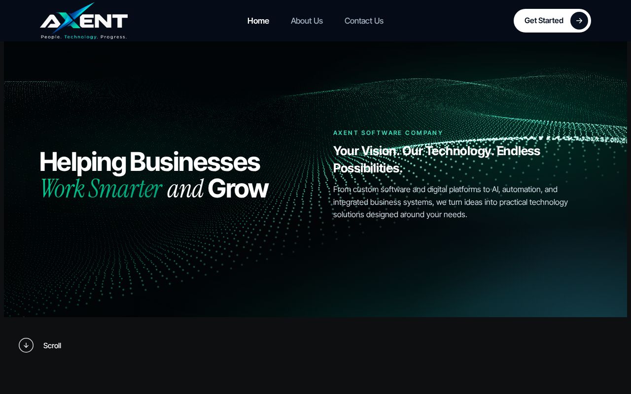 Preview of Axent Website