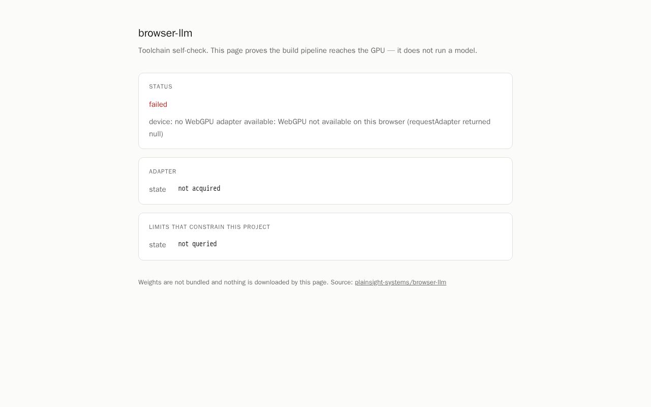 Preview of Browser Llm
