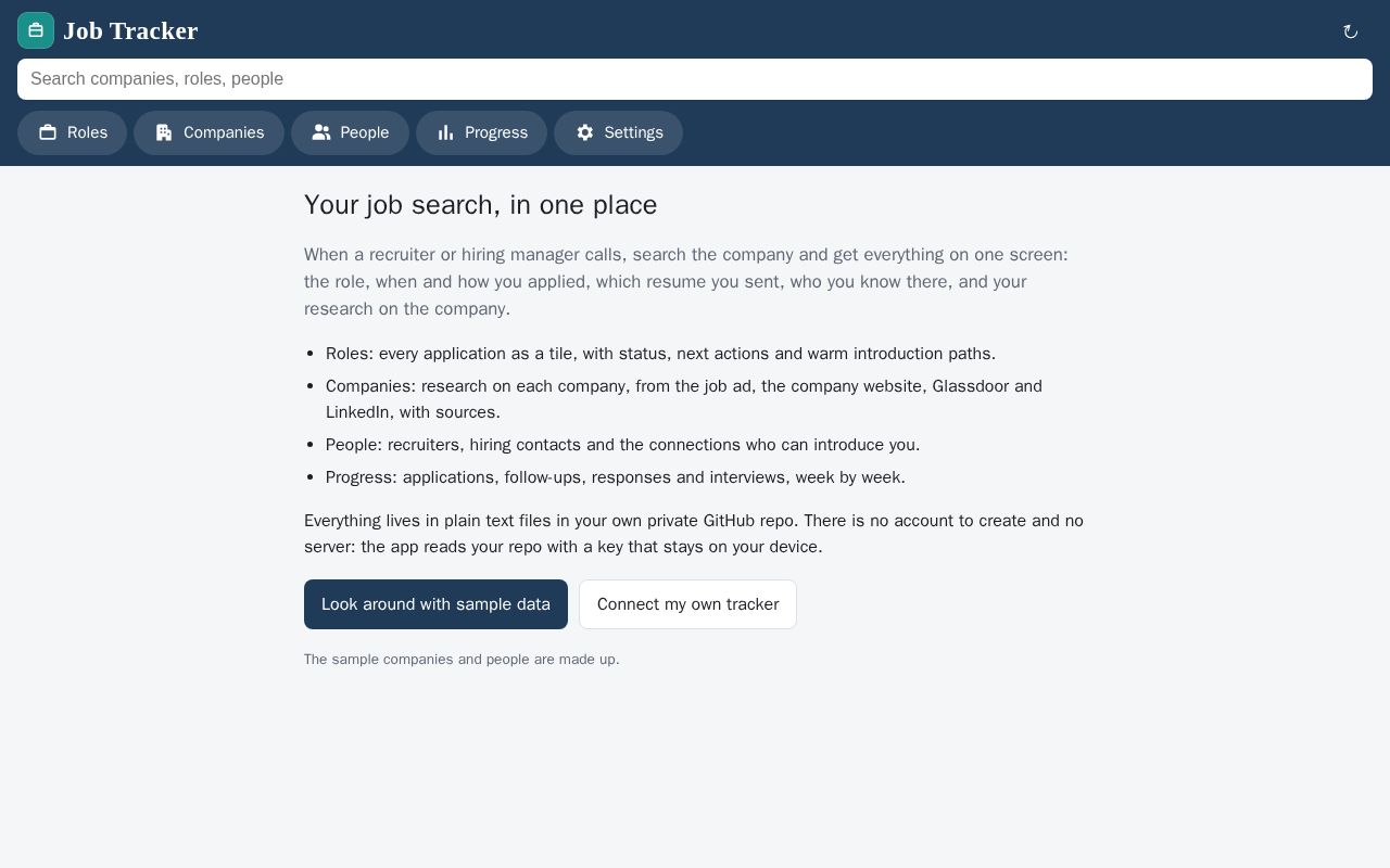 Preview of Job Tracker