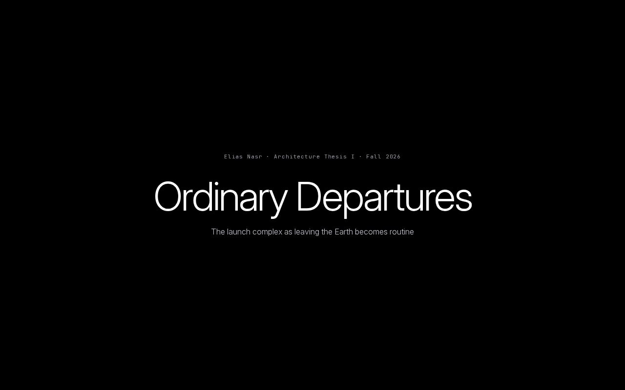 Preview of Ordinary Departures