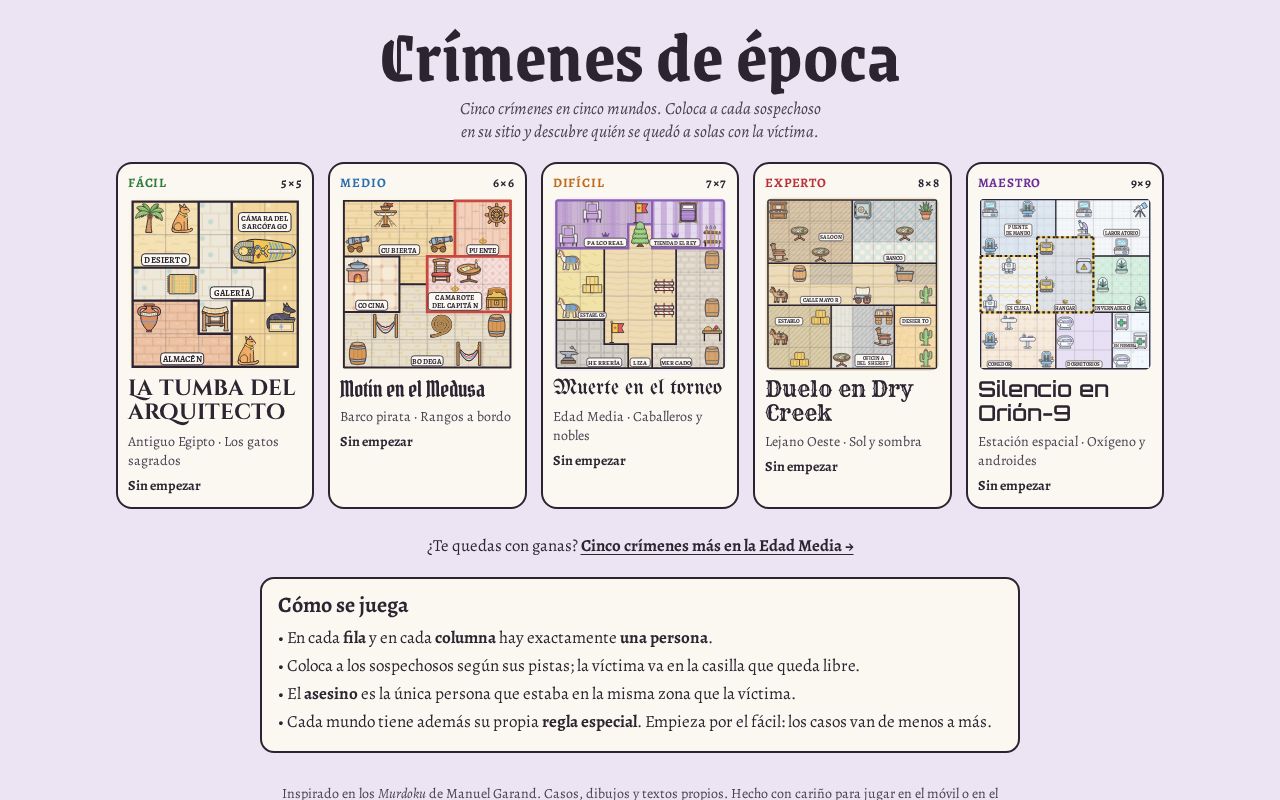 Preview of Crimenes De Epoca