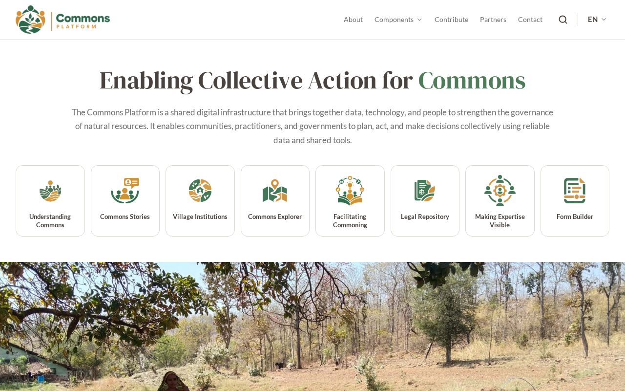 Preview of Redesign concept for commonsplatform.in