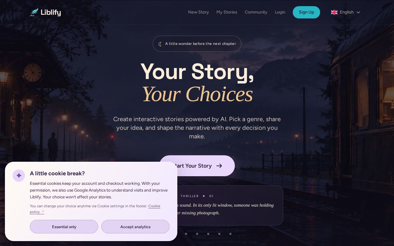 Preview of Interactive Bedtime Stories