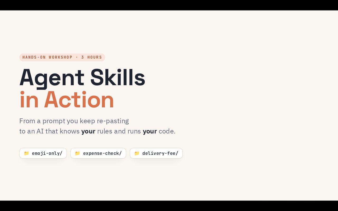 Preview of Course Agent Skills In Action