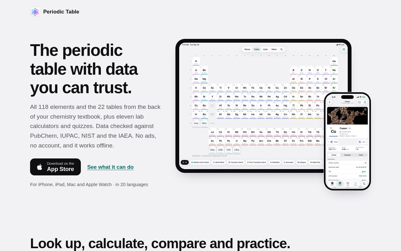 Preview of PeriodicTableWeb