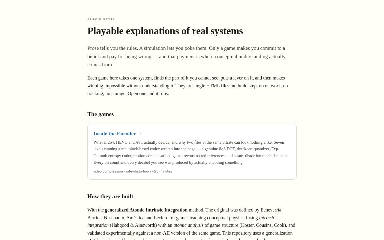 Preview of Atomic Games