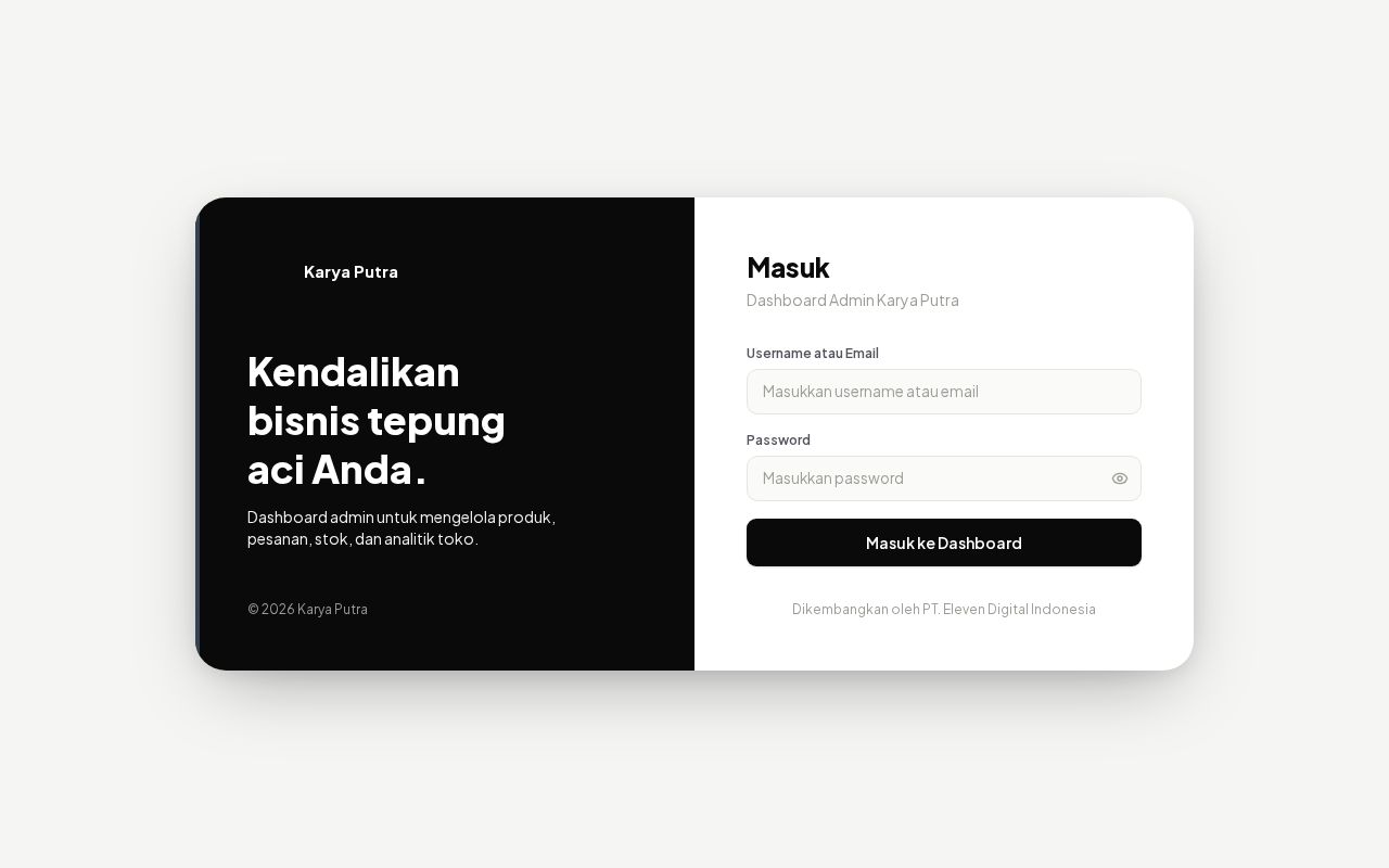 Preview of Karyaputra Admin