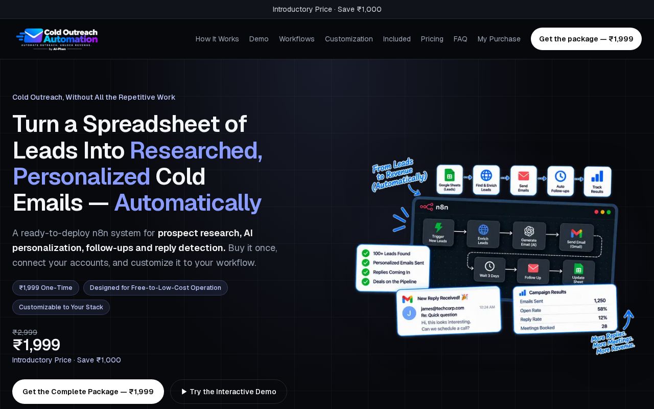 Preview of Cold Outreach Automation Store