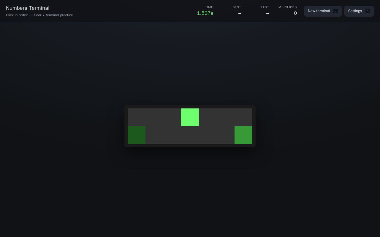 Preview of Numbers Terminal