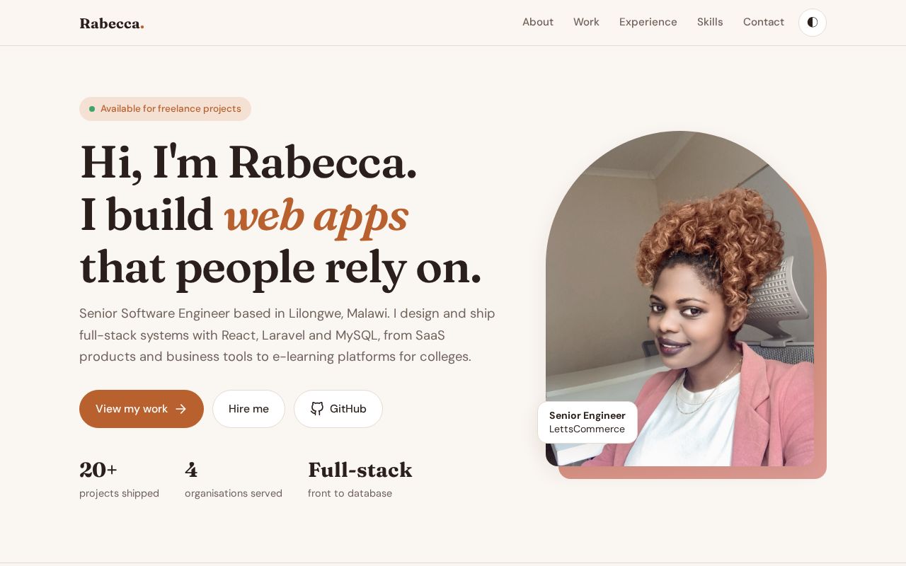 Preview of Rabeccamulindadeveloper