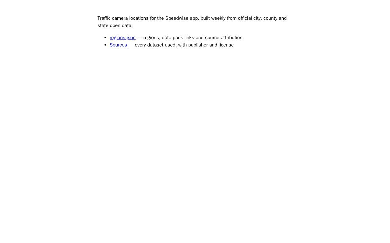 Preview of Speedwise Data