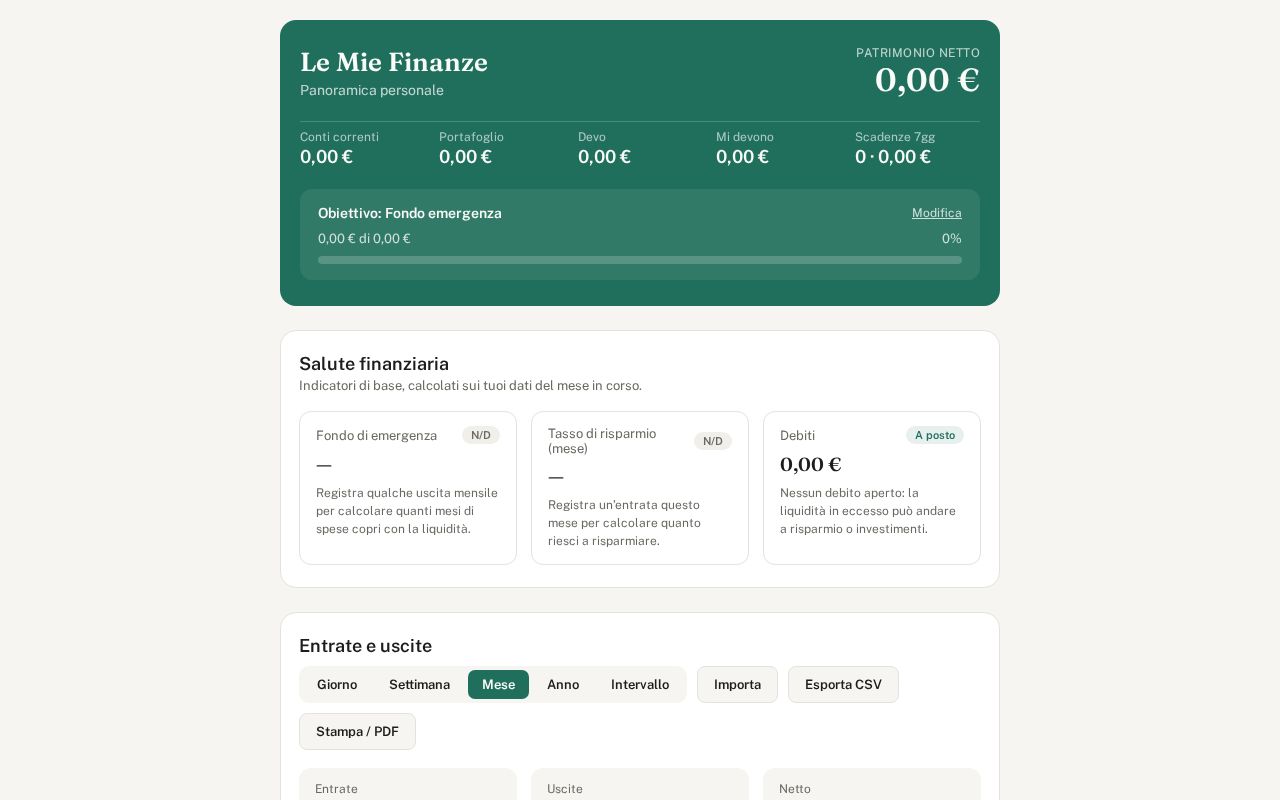 Preview of Le Mie Finanze