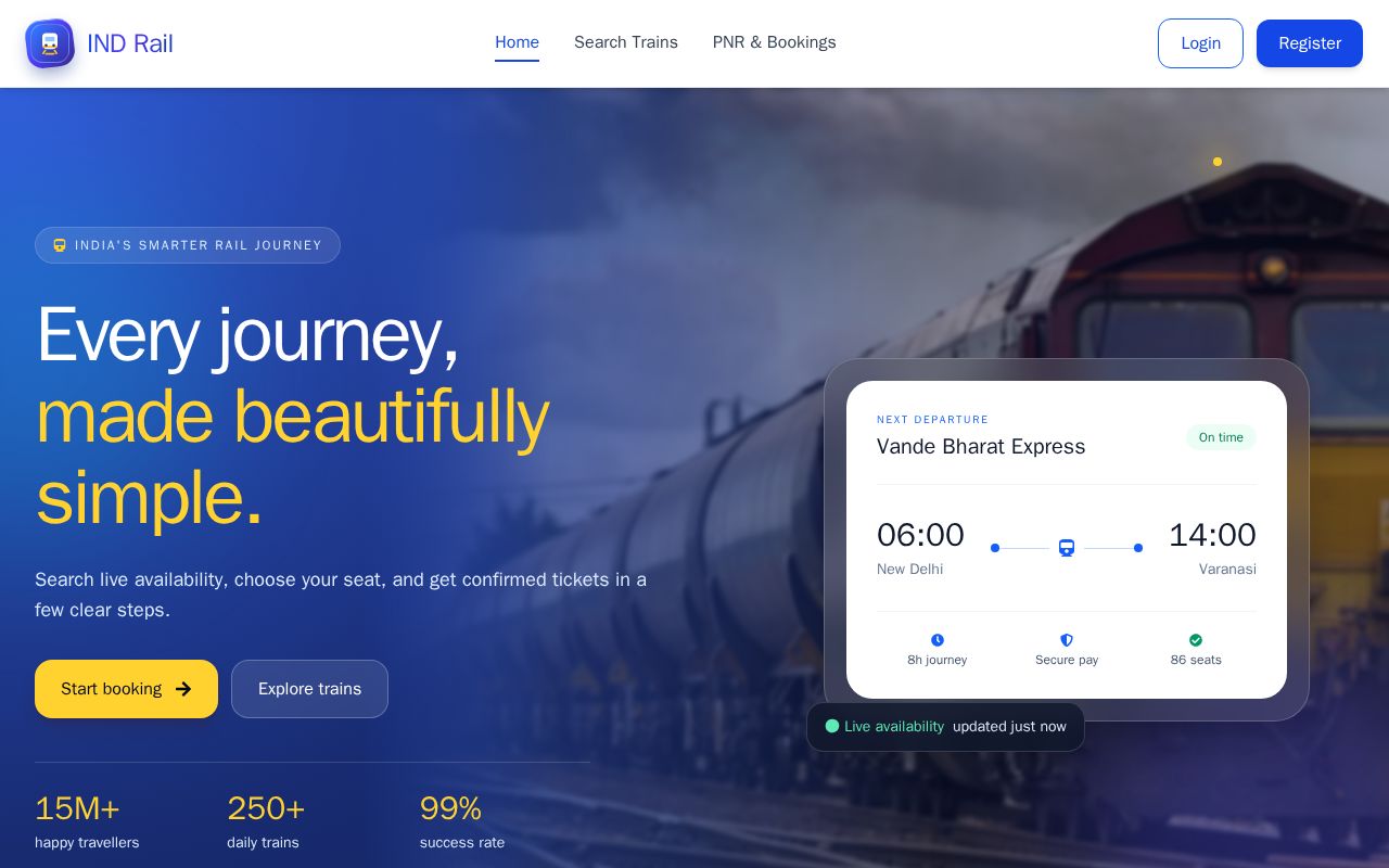 Preview of TRAIN TICKET BOOKING