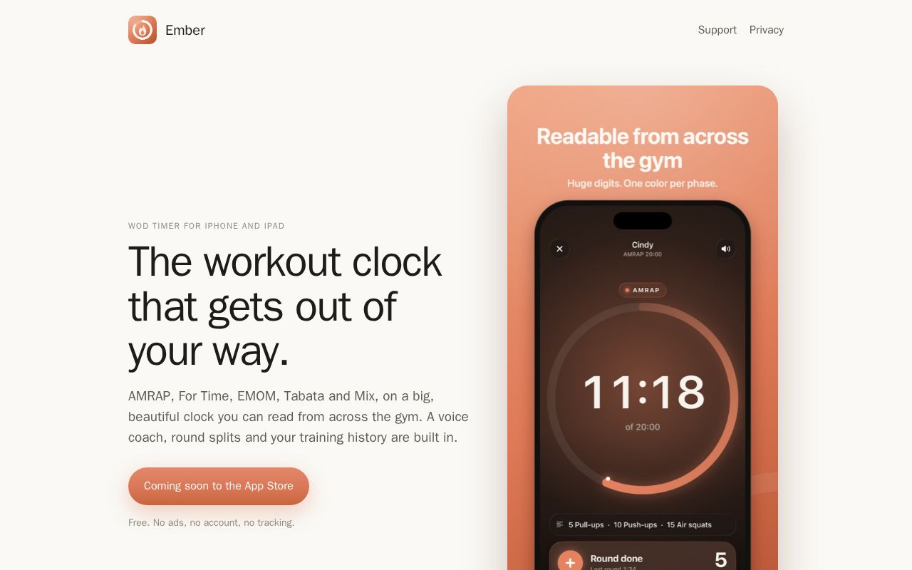 Preview of Ember: WOD Timer