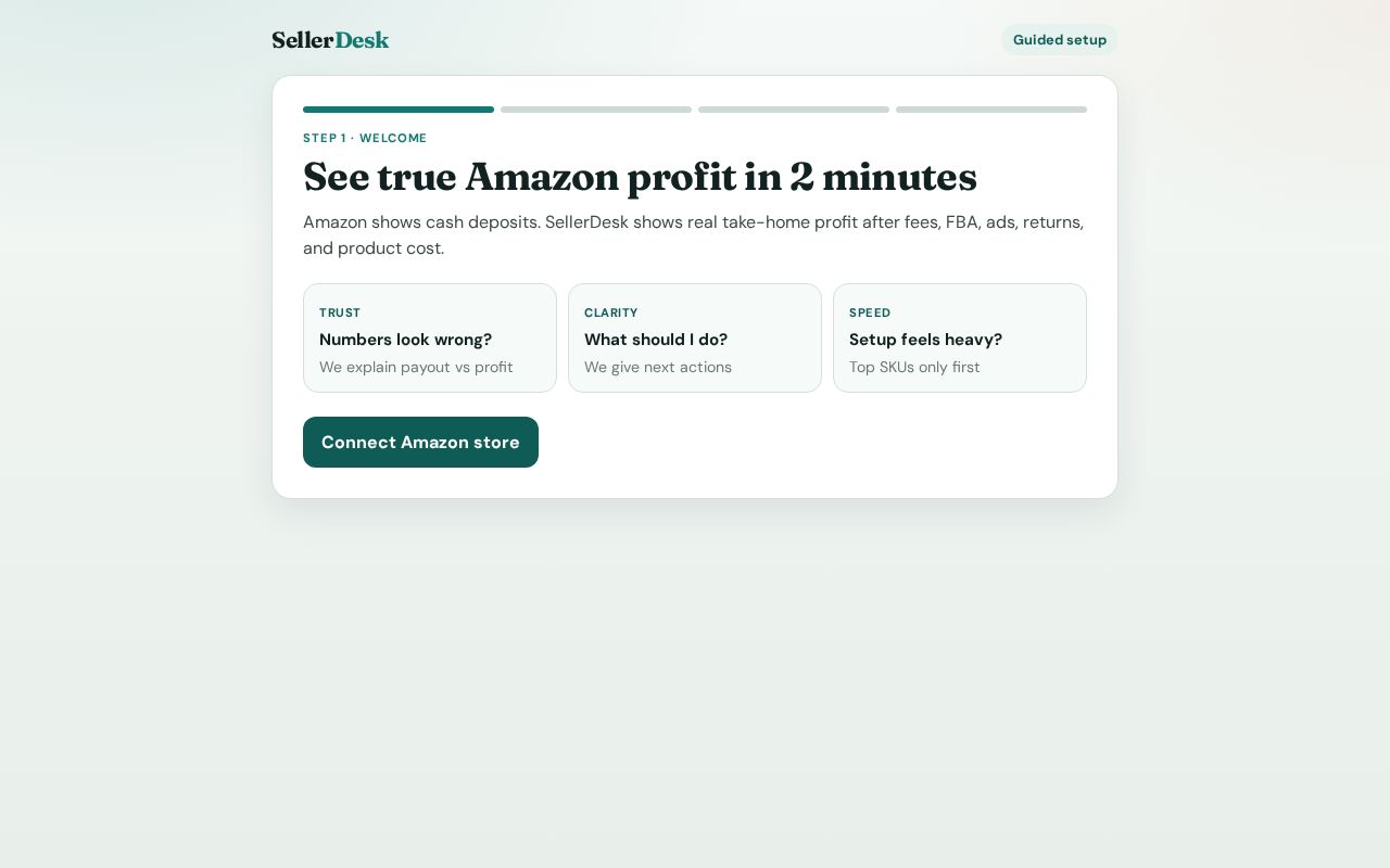 Preview of SellerDesk Dashboard