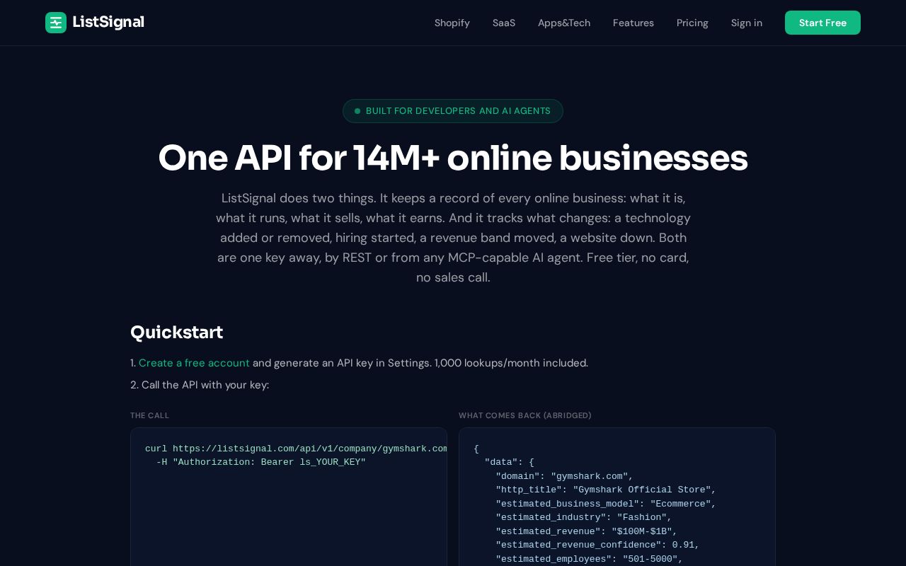 Preview of Listsignal Mcp
