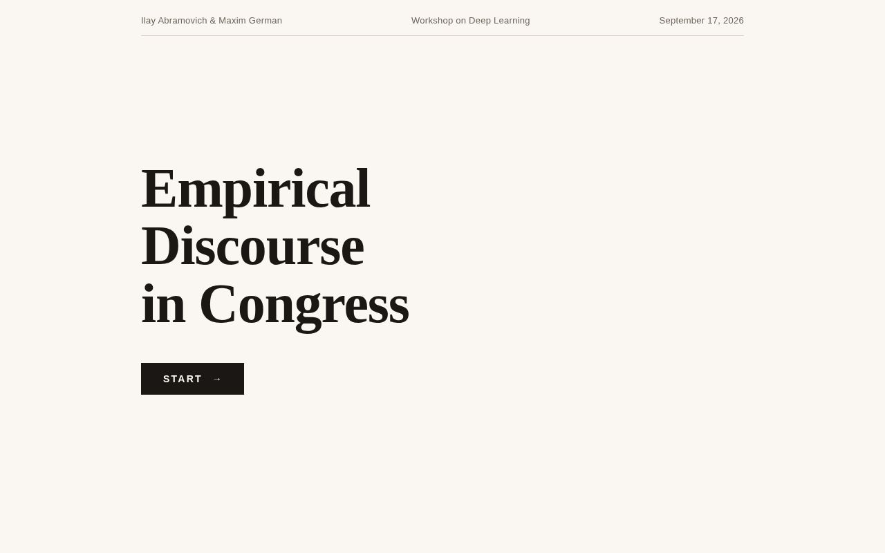 Preview of Empirical Discourse in Congress