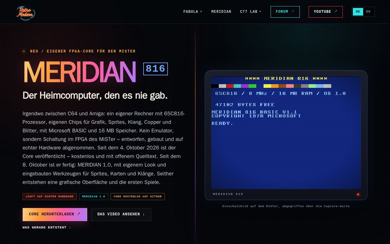 Preview of MERIDIAN MiSTer