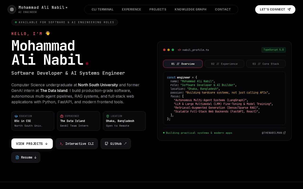 Preview of NABIL Portfolio