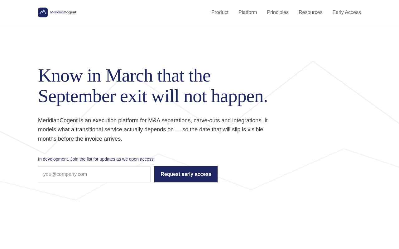 Preview of static site meridiancogent