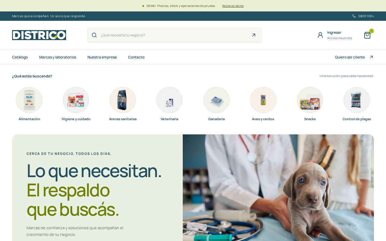 Preview of Frontend Districo