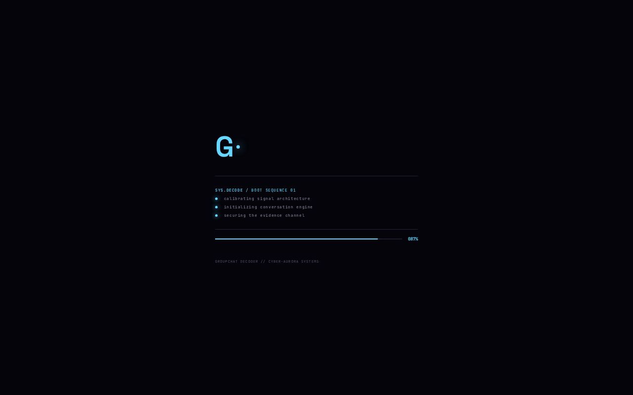Preview of Groupchat Decoder