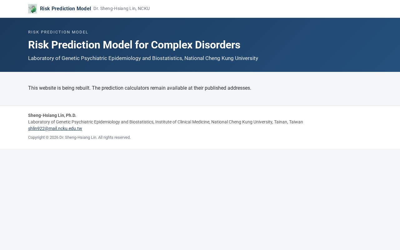 Preview of Prediction Site