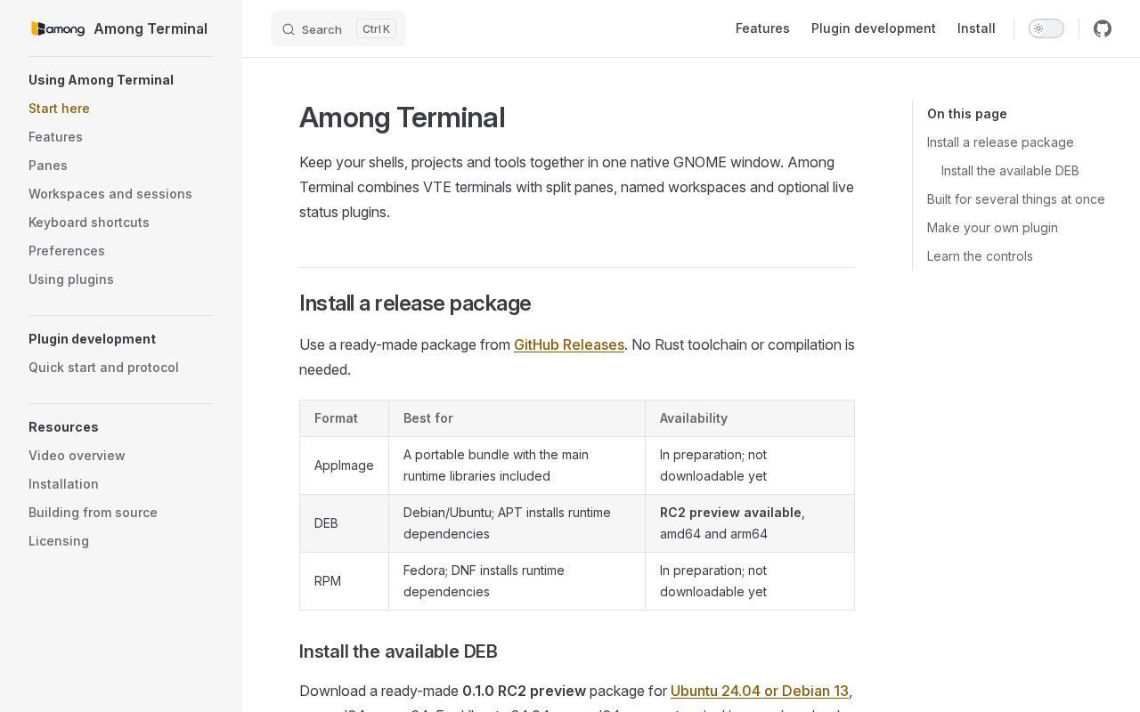 Preview of Features and quick install