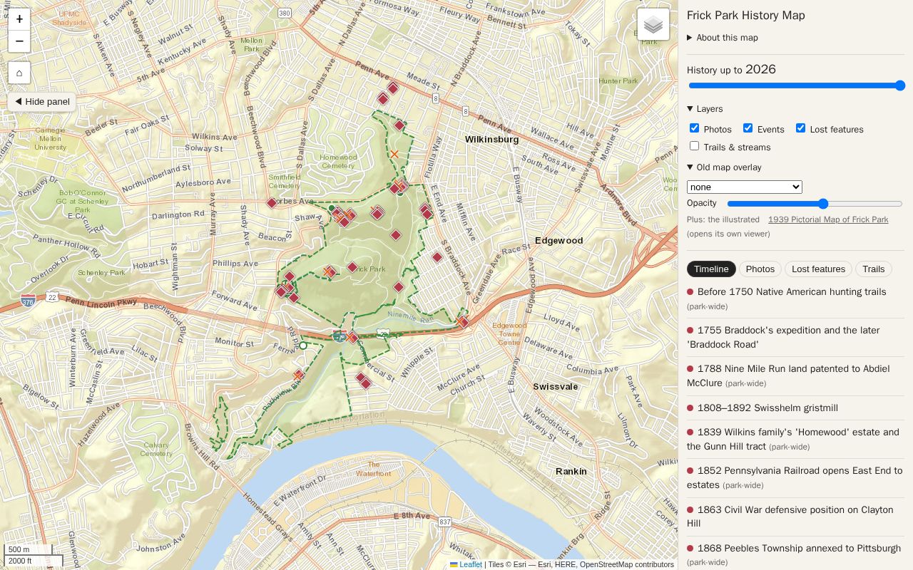 Preview of Frick Park History