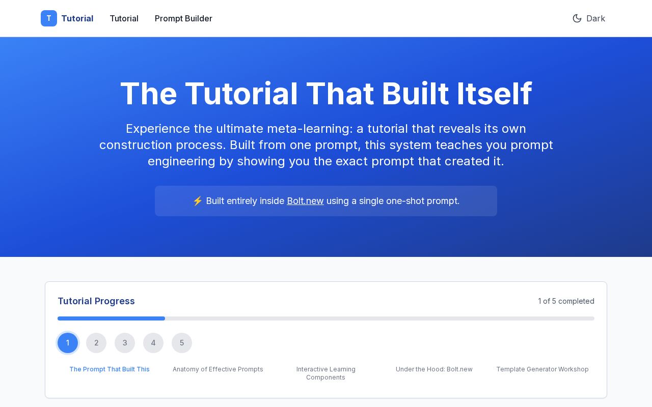 Preview of Meta Prompt Walk Through