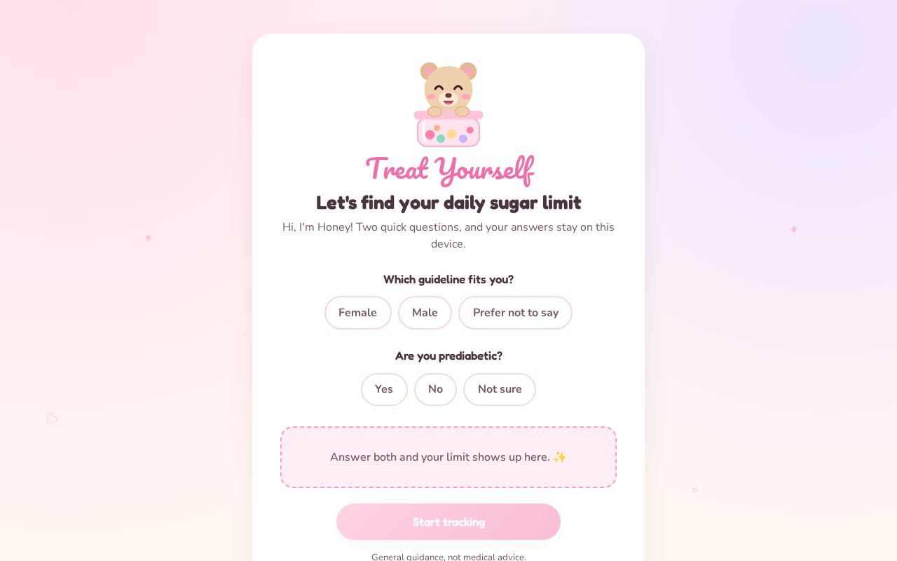 Preview of Sugar Tracker