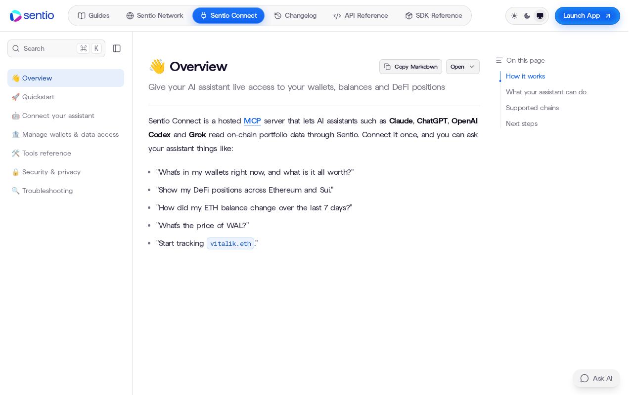 Preview of Sentio Connect