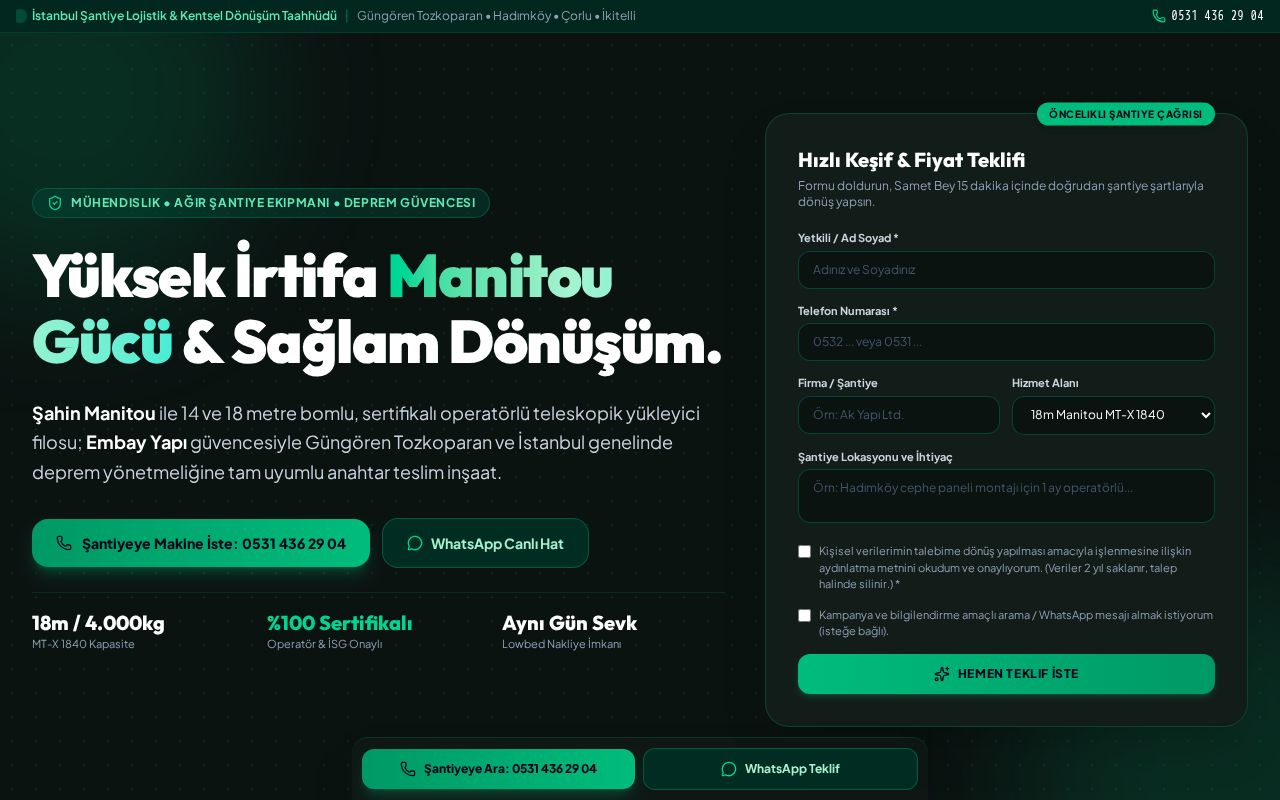 Preview of Embay Yapı & Şahin Manitou