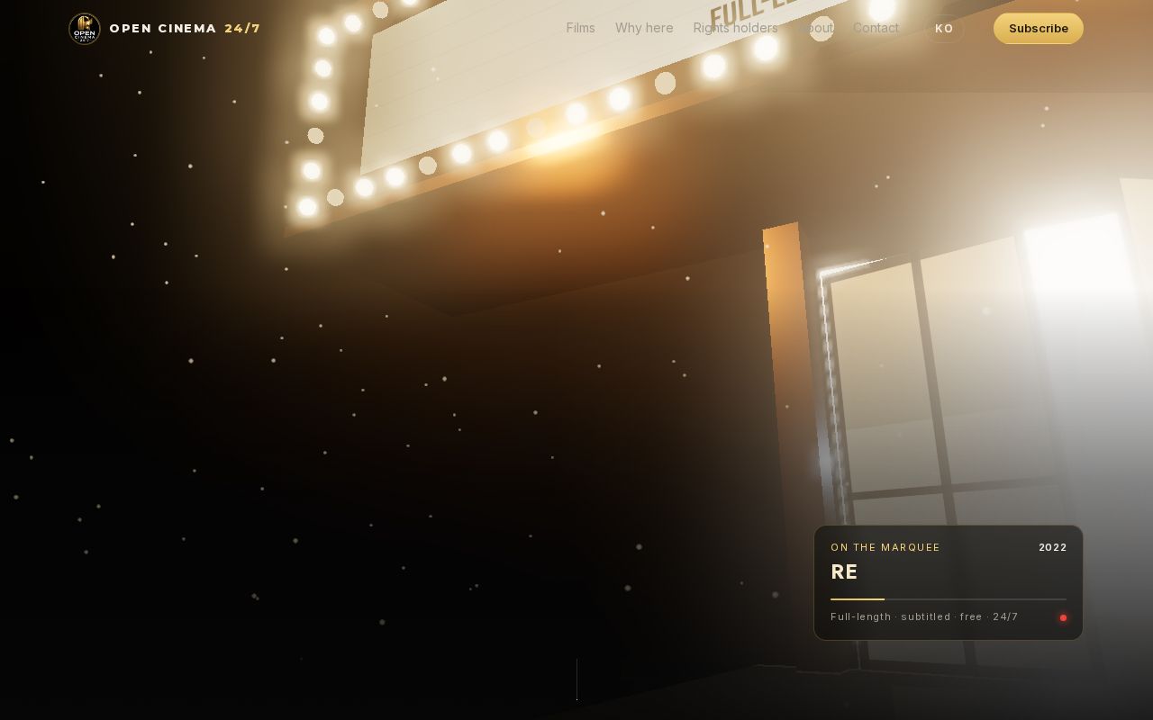 Preview of OPEN CINEMA 24/7