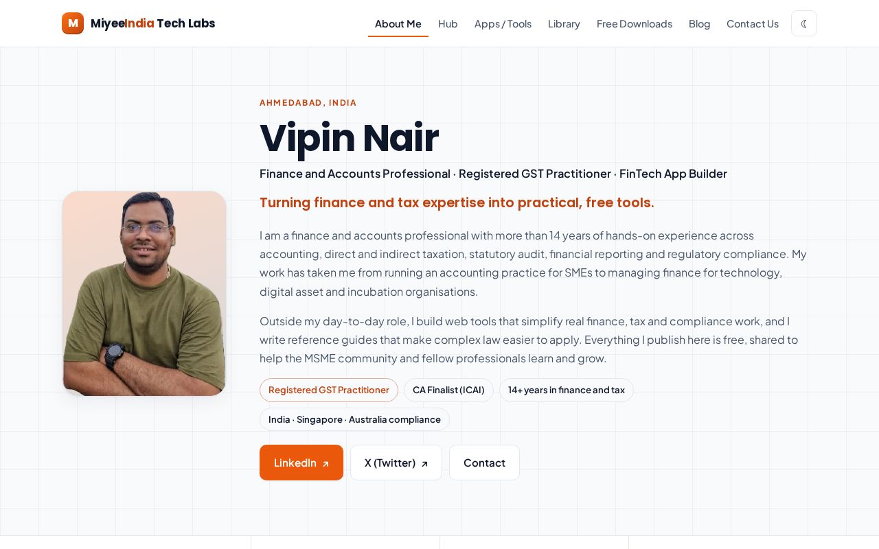 Preview of Vipin Nair