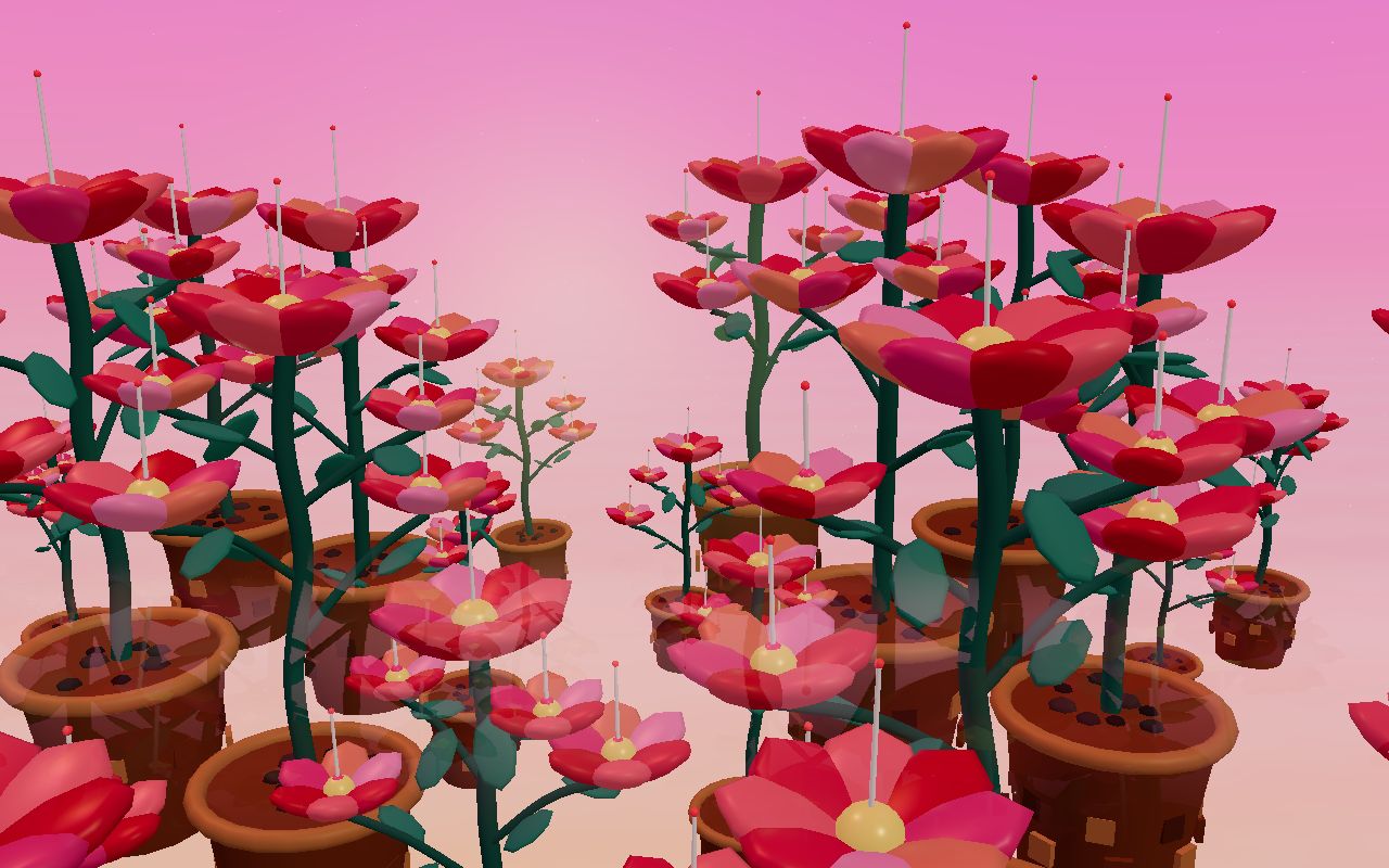 Preview of Looping 3D plant wall for large displays, plus an interactive cactus garden.
