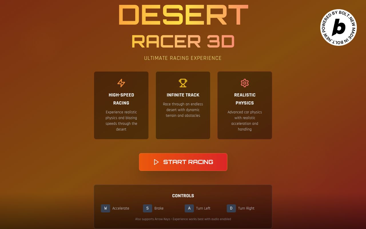 Preview of DESERT RACE 3D