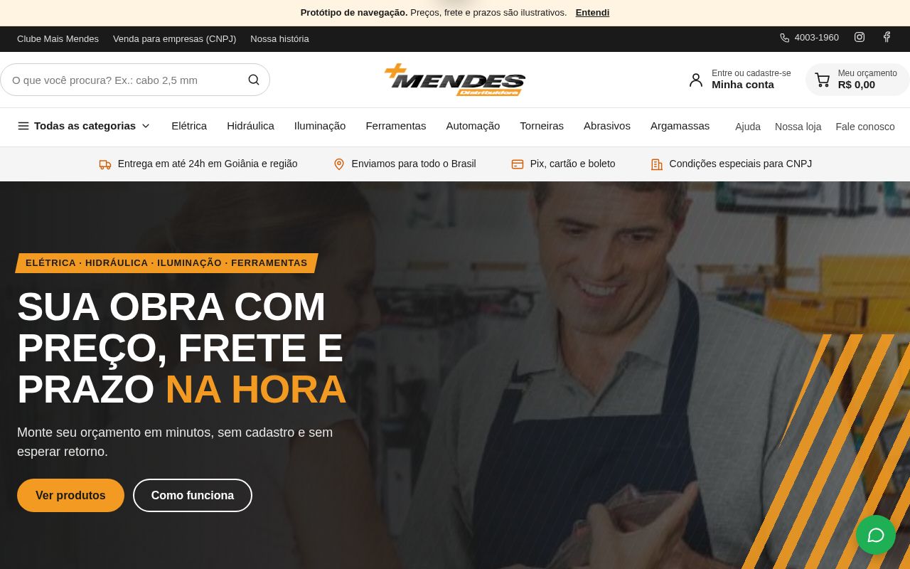 Preview of Mais Mendes Ecommerce Prototipo