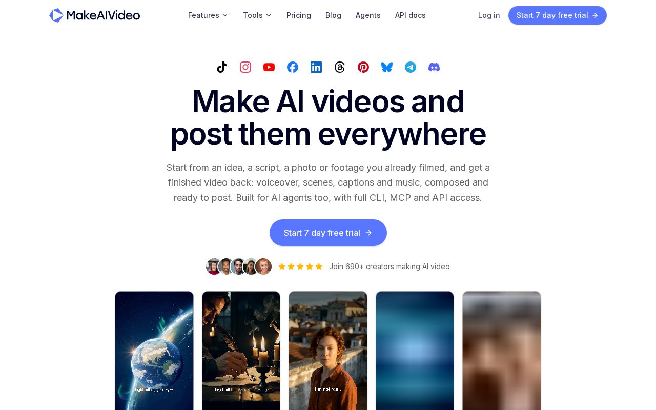 Preview of MakeAIVideo