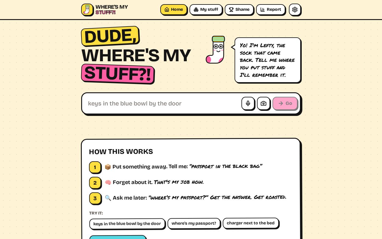 Preview of Dude Wheres My Stuff