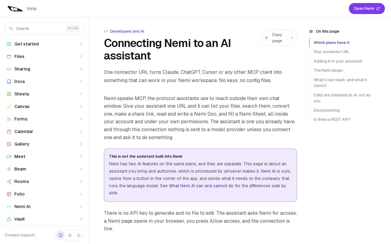Preview of Nemi Plugin