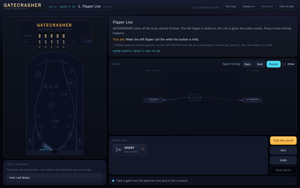 Preview of Pinball Discrete Game