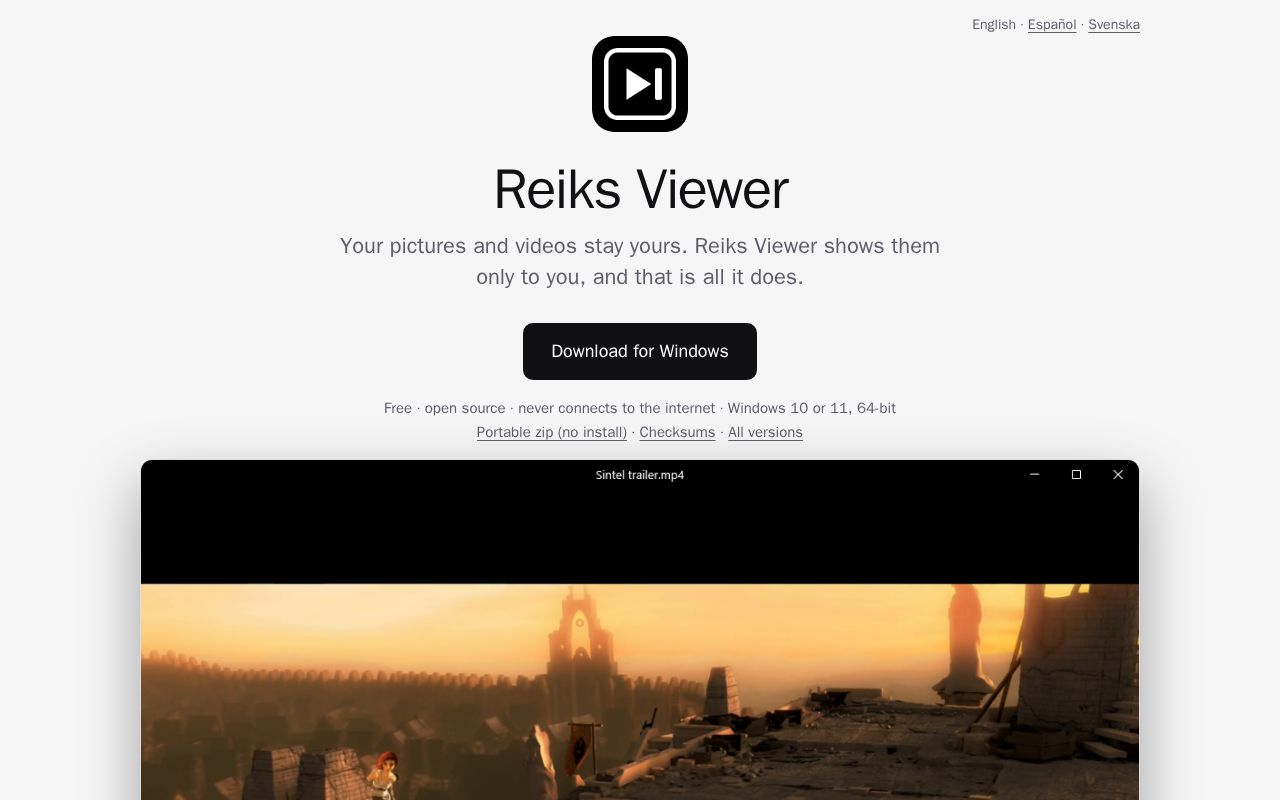Preview of Reiks Viewer